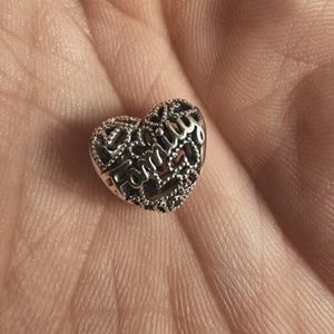 Pandora heart shaped family charm